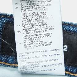 Pre Owned Dsquared2 Blue Distressed Denim Cool Girl Jean M