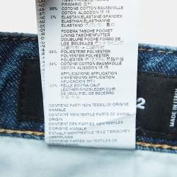 Pre Owned Dsquared2 Blue Distressed Denim Cool Girl Jeans L