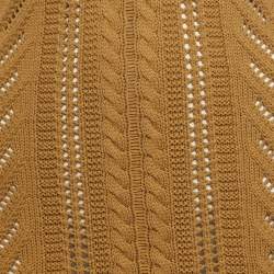 Pre Owned Dsquared2 Mustard Yellow Knit Sleeveless Mini Dress S