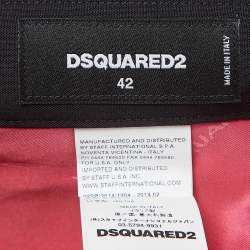 Dsquared2 Black Wool Trousers M