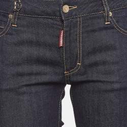 Dsquared2 Navy Blue Denim D Embellished Jeans M Waist 42"
