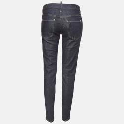 Dsquared2 Navy Blue Denim D Embellished Jeans M Waist 42"