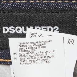 Dsquared2 Navy Blue Denim D Embellished Jeans M Waist 42"
