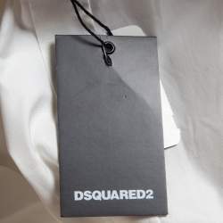Dsquared2 White Cotton Buttoned Long Sleeve Shirt M