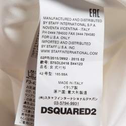 Dsquared2 White Cotton Buttoned Long Sleeve Shirt M
