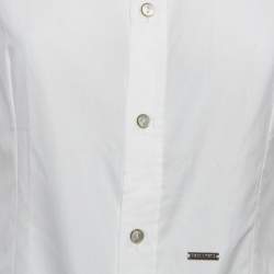 Dsquared2 White Cotton Buttoned Long Sleeve Shirt M
