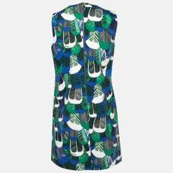 Pre Owned Dsquared2 Multicolor Pedal Print Cotton Sleeveless Mini Dress M