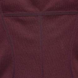 Dsquared2 Burgundy Cotton Knit Mini Dress M