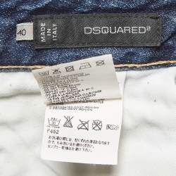 Dsquared2 Blue Washed Denim Low Rise Jeans S Waist 32"