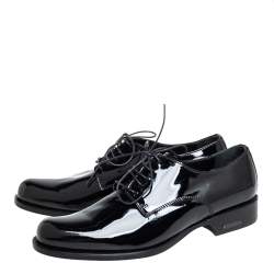 Pre Owned Dsquared2 Black Patent Leather Lace Up Derby Size 38