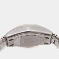 Pre Owned Ebel Silver 18k Rose Gold Stainless Steel Classic Wave 1216086 Women's Wristwatch 27 mm