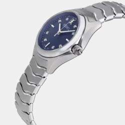 Ebel Blue Stainless Steel Wave 1216315 Quartz Women's Wristwatch 30mm