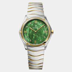 Ebel Green Stainless Steel Sport Classic 1216545 Quartz Women's Wristwatch 33mm