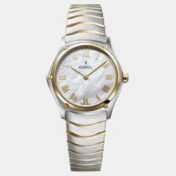 Ebel White Stainless Steel Wave 1216539 Quartz Women's Wristwatch 29 mm