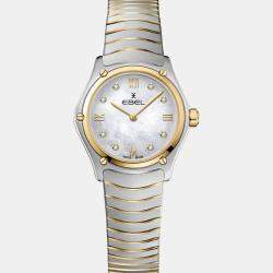 Ebel White Stainless Steel Sport Classic 1216554 Women's Wristwatch 24 mm