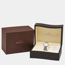 Ebel Silver Dial Stainless Steel Diamond Beluga 1216071 Women's Wristwatch 36.50 mm