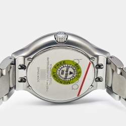 Ebel Silver Dial Stainless Steel Diamond Beluga 1216071 Women's Wristwatch 36.50 mm
