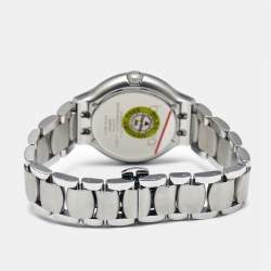 Ebel Silver Dial Stainless Steel Diamond Beluga 1216071 Women's Wristwatch 36.50 mm