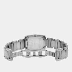 Pre Owned Ebel Brasilia E9976M2S Quartz Diamond Stainless Steel Women's Wristwatch 24 x 22 mm