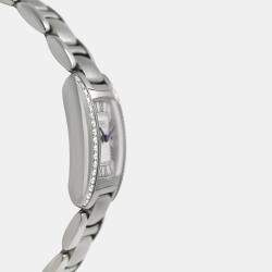 Pre Owned Ebel Brasilia E9976M2S Quartz Diamond Stainless Steel Women's Wristwatch 24 x 22 mm
