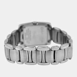 Pre Owned Ebel Brasilia E9976M2S Quartz Diamond Stainless Steel Women's Wristwatch 24 x 22 mm