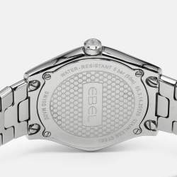 مملوكة مسبقًا Ebel Classic Sport 1216451A Mother Of Pearl Diamond Stainless Steel Women's Wristwatch 29 mm