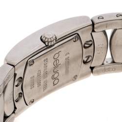 Pre Owned Ebel Mother of Pearl Stainless Steel Beluga Manchette E9057A21 Women's Wristwatch 19 mm
