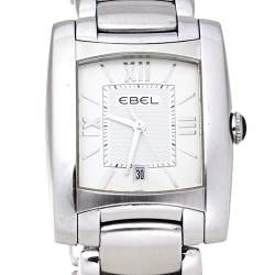 Pre Owned Ebel Silver Stainless Steel Brasilia E9257M32 Women's Wristwatch 27 mm