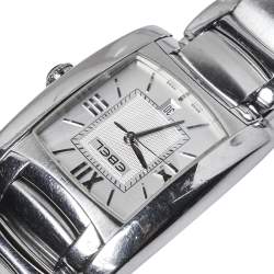 Pre Owned Ebel Silver Stainless Steel Brasilia E9257M32 Women's Wristwatch 27 mm
