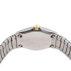 Pre Owned Ebel Grey 18k Yellow Gold Stainless Steel Sport Classique 183908 Women's Wristwatch 28 mm