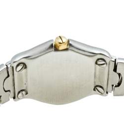Pre Owned Ebel Black 18k Yellow Gold Stainless Steel Classic Wave 166901 Women's Wristwatch 24 mm