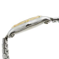 Pre Owned Ebel Black 18k Yellow Gold Stainless Steel Classic Wave 166901 Women's Wristwatch 24 mm