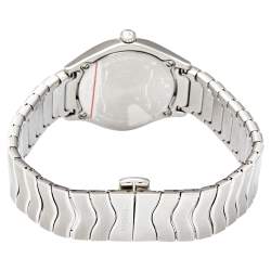 Pre Owned Ebel Silver Stainless Steel Wave 1216191 Women's Wristwatch 30 mm