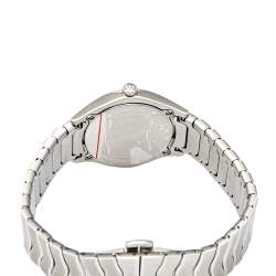 Pre Owned Ebel Silver Stainless Steel Wave 1216191 Women's Wristwatch 30 mm