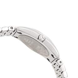 Pre Owned Ebel Mother of Pearl Diamond Stainless Steel Classic Wave E9090F24 Women's Wristwatch 28 mm