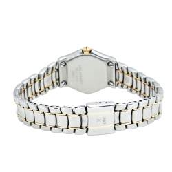 Pre Owned Ebel Black 18k Yellow Gold Stainless Steel Diamond 1057902 Women's wristwatch 24 mm 