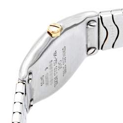 Pre Owned Ebel Mother of Pearl 18k Yellow Gold Stainless Steel Classic Wave 1090121 Women's Wristwatch 27 mm