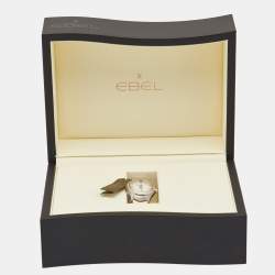 Pre Owned Ebel Mother of Pearl 18k Rose Gold Stainless Diamond Steel Wave 1216325 Women's Wristwatch 30 mm