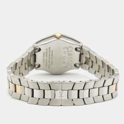 Pre Owned Ebel Mother Of Pearl 18K Yellow Gold Stainless Steel Classic Sport 1953Q21/99450 Women's Wristwatch 28 mm