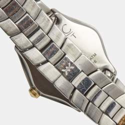 Pre Owned Ebel Mother Of Pearl 18K Yellow Gold Stainless Steel Classic Sport 1953Q21/99450 Women's Wristwatch 28 mm