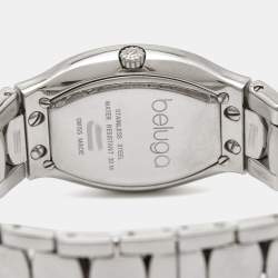 Pre Owned Ebel Mother of Pearl Diamond Stainless Steel Beluga Tonneau 9901G38 Women's Wristwatch 28 mm 