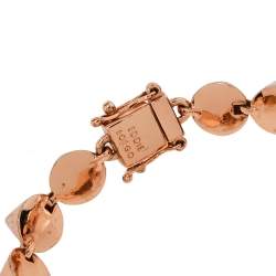 Eddie Borgo Rose Gold Tone Spiked Bracelet 