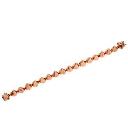 Eddie Borgo Rose Gold Tone Spiked Bracelet 