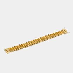 Eddie Borgo Mini Cone Triple Strand Gold Tone Bracelet