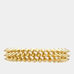 Eddie Borgo Mini Cone Triple Strand Gold Tone Bracelet