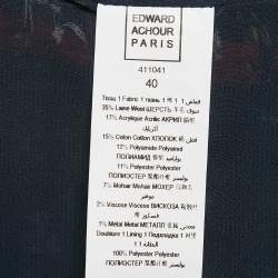 Edward Achour Paris Red Tweed Double Breasted Jacket M