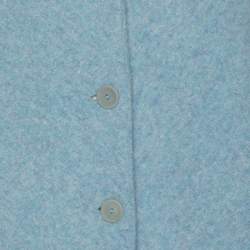 Pre Owned Eileen Fisher Blue Wool Button Front Blazer XXL