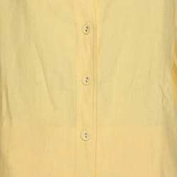 Pre Owned Eileen Fisher Yellow Organic Linen Shirt XXL