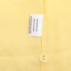 Pre Owned Eileen Fisher Yellow Organic Linen Shirt XXL
