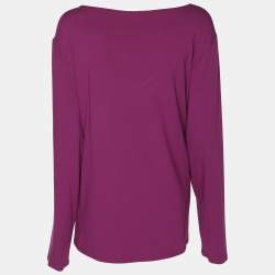 Pre Owned Eileen Fisher Pink Jersey Full Sleeve Top XXL